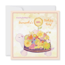 Flower Turtle Aniversário de criança Party