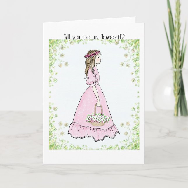 Convite flowergirl invitation (Frente)