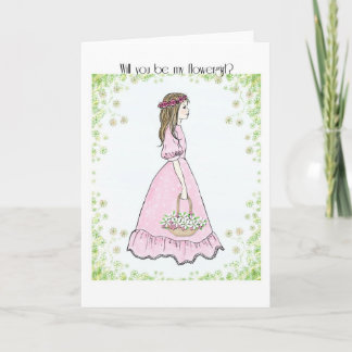 Convite flowergirl invitation