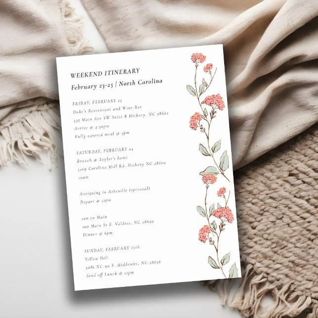 Convite Flowers Rosa Fusca Fusca Semana Itinerário de Aniv (Criador carregado)