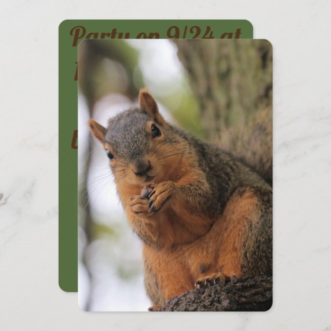 Convite Fluffkin (Frente/Verso)