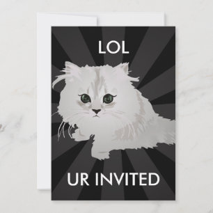 Convite Fluffy Kitten