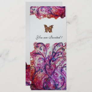 Convite FLUXAS QUÍMICAS prata rosa-rosa brilhante