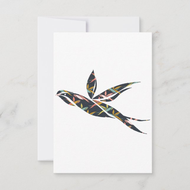 Convite Flying swallow (Frente)