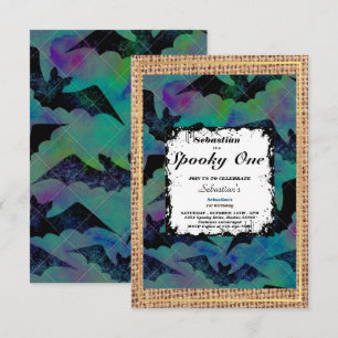 Convite Fofinho Fantasma de Halloween Festa de 1º Aniversá