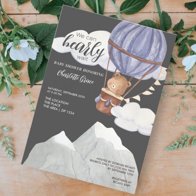 Convite Fofo, podemos esperar Chá de fraldas (Criador carregado)