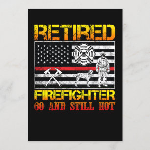 Convite Fogo Aposentado, 60º Aniversário, linha vermelha f