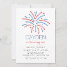 Fogo de 4 de julho de aniversário