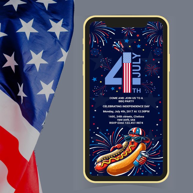 Convite fogos de artifício do dia da independência do CHUR (Criador carregado)