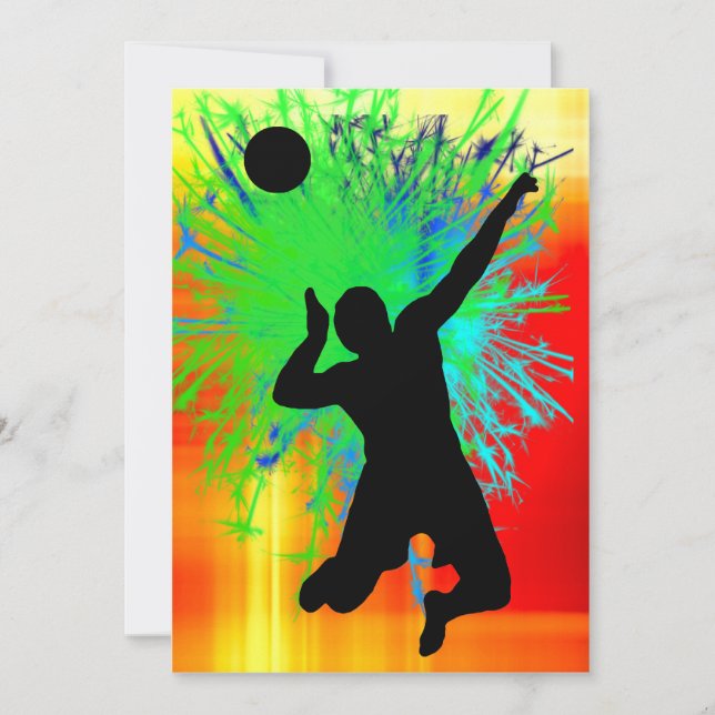 Convite Fogos do Serviço de Bola Volley (Frente)