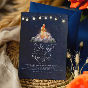 Convite Fogueira no quintal Vamos ficar torrados Festa mod