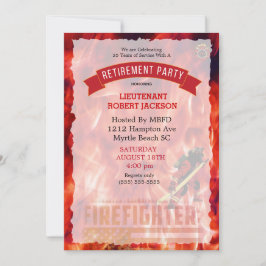 Convite Fogueiro de Bombeiros Fala Bandeira Partido de Apo