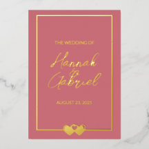 Convite Foil Wedding Foil
