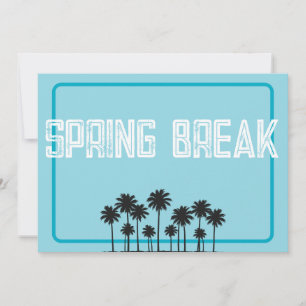 Convite Fôlder de Férias de Férias de Primavera