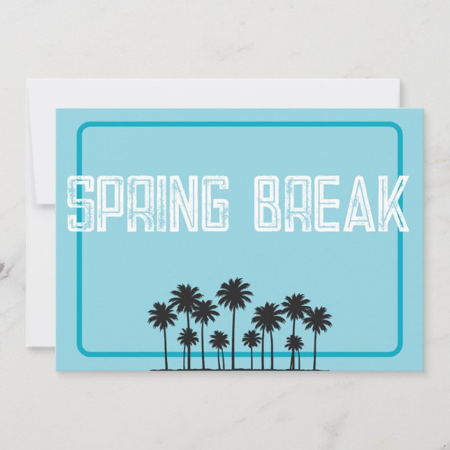 Convite Fôlder de Férias de Férias de Primavera (Frente)