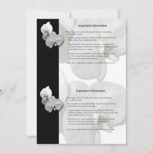 Convite Folha de Informações de Orquídeas Brancas 3