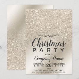 Convite Folha de marfim de pérola de Natal