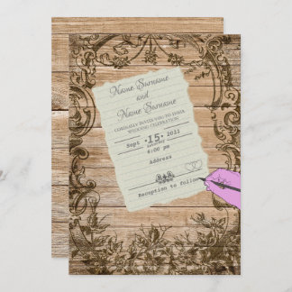 Convite Folha de papel