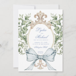 Convite Folha Informal com Arco | Casamento Monograma