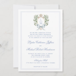 Convite Folha Tradicional com Arco | Casamento Monograma