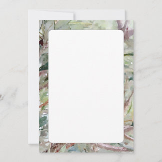 Convite Folhagem australiana de dupla face