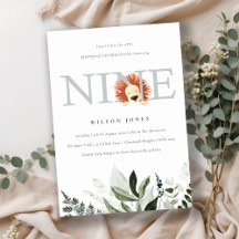 Folhagem de Leão Azul Cuta e Azul 9.º Aniversário