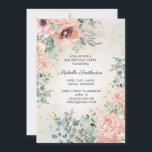 Convite Folhagem Floral Cor-de-Rosa Dourada aniversário de<br><div class="desc">Convite de festas elegante para mulheres com lindas flores cor-de-água rosa e pinceladas e folhas verdes sábias sobre um fundo de diamante de ouro mágico. Entre em contato comigo para obter assistência com a personalização ou para solicitar a correspondência ou a coordenação de produtos Zazzle para o seu partido.</div>