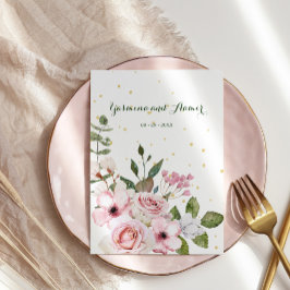 Convite Folhagem Floral Elegante do Casamento Islâmico Bis