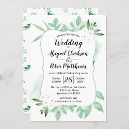 Convite Folhagem Fresca Plantas Aquáticas Botânicas Casame