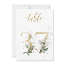 Folhagem Verde e Dourada com Aquarela, Quadro 37