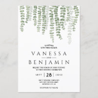 Folhas Boho Aquarela Elegante Verde Dourado