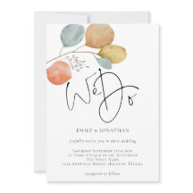 Folhas de Aquarela Artística Nós Fazemos Casamento