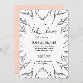 Convite Folhas de colheita e bagas | CHÁ DE FRALDAS