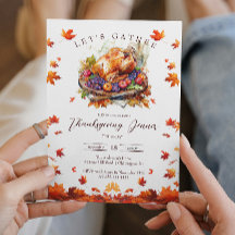 Folhas de outono e Ação de Graças Torrada na Turqu