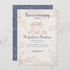 Convite Folhas de outono e Partido Dourado do Aquecimento