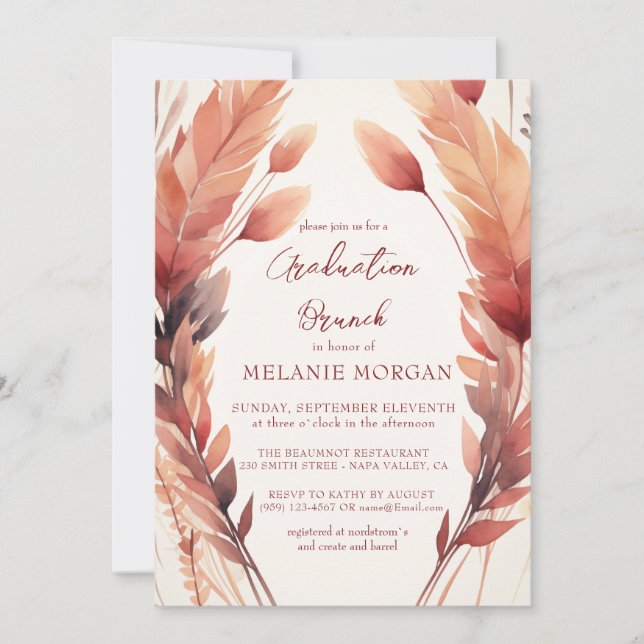 Convite Folhas de queda e Chá de panela de penas (Frente)