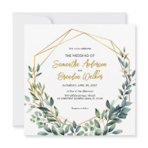 Folhas de vegetação botânica Elegante Casamento