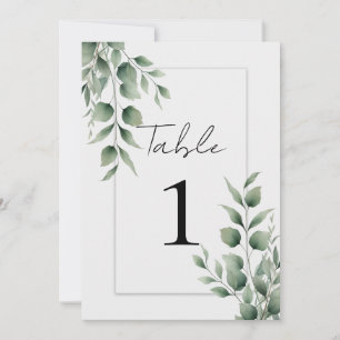 Convite Folhas de Vegetação Mínima Casamento Branco Modern