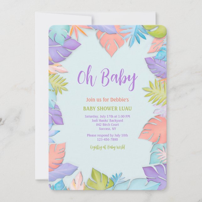 Convite Folhas de Verão (Frente)