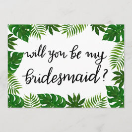 Convite Folhas tropicais | Casamento | Bridesmaid