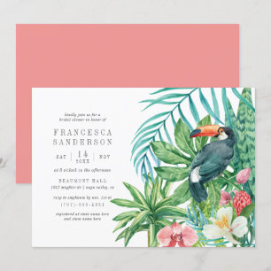 Convite Folhas Turianas e Tropicais   Chá de panela modern