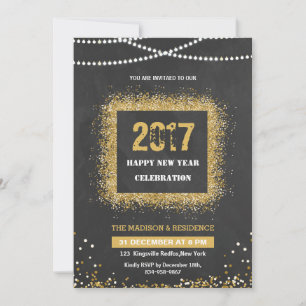 Convite Folheto de Festa de Ano Novo