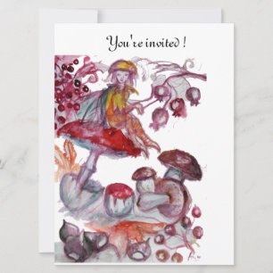 CONVITE FOLHETO MÁGICO DE COGUMELOS