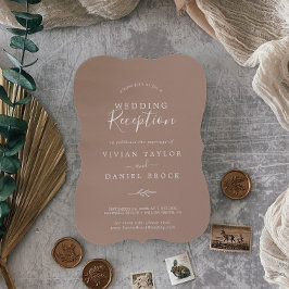 Convite Folia Mínima | Recepção de Casamento Neutra