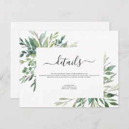 Convite Foliage Foliage Botânica Watercolor Wedding Invi