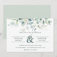 Foliage Verde Ampersand Wedding Elegante