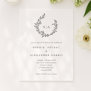 Convite Foliage wreath, Classic elegant