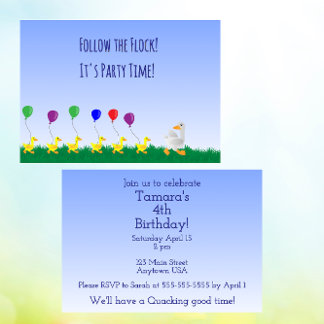 Convite Follow the flock Invitation