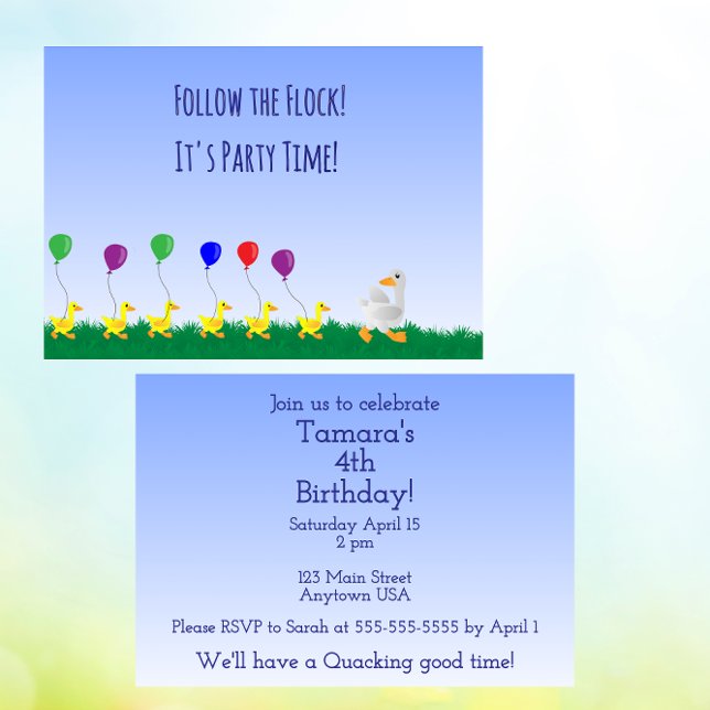 Convite Follow the flock Invitation (Criador carregado)