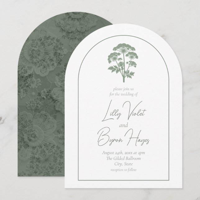 Convite FONDNESS | Wedding Arched Invite (Frente/Verso)